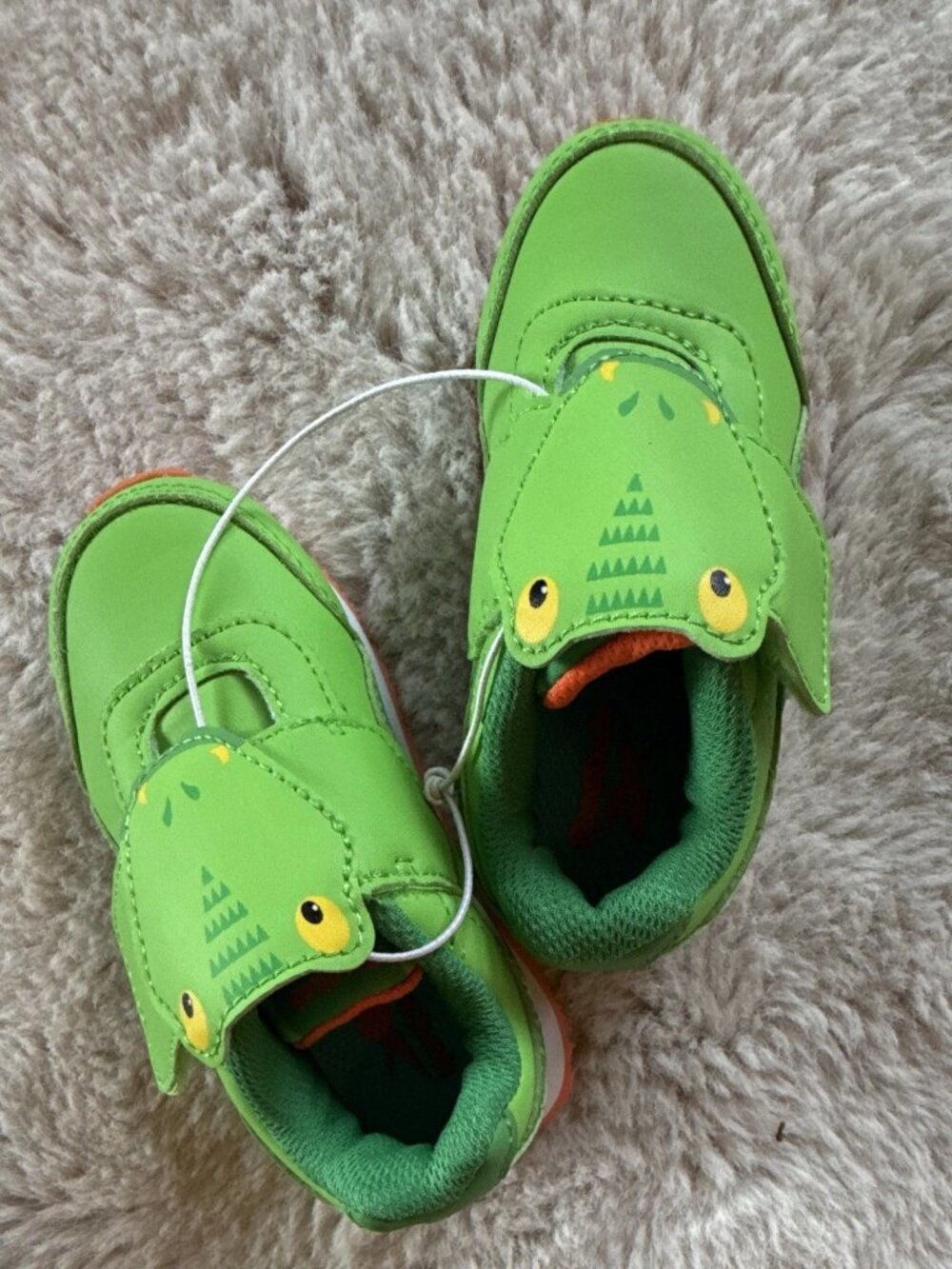Reebok Bright Green Dinosaur Toddler Sneakers - New without tags